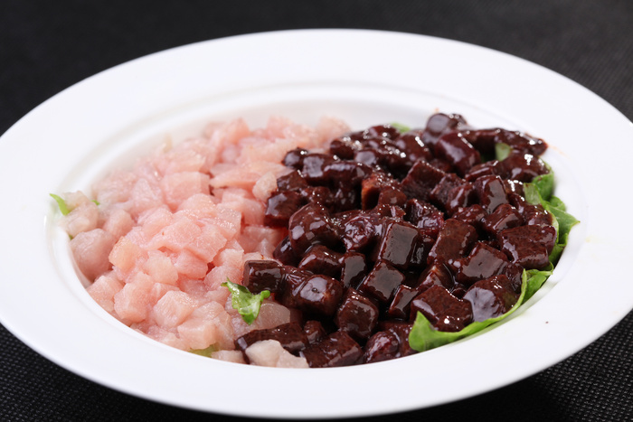 猪肝瘦肉粒 (2)