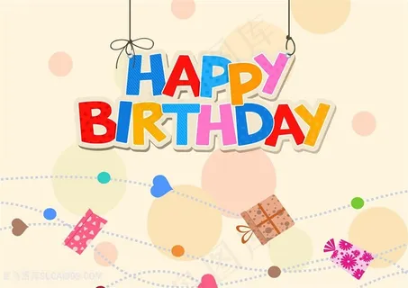 生日贺卡生日快乐礼物礼品背景