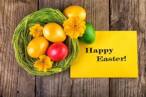 复活节海报广告插画