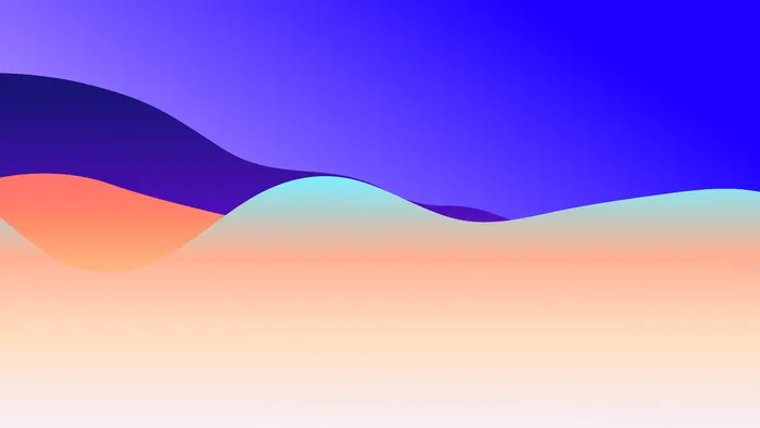 极简剪纸波浪弥散光渐变背景图设计素材