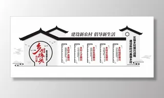 乡村振兴党建文化墙