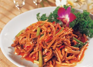 89CC-008茶树菇炒肉丝