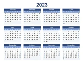 2023 年日历 PNG免抠