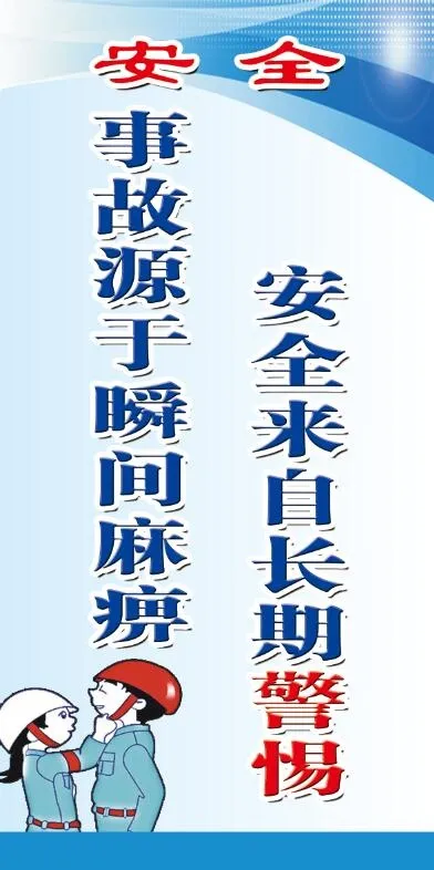 安全展板 安全标语psd模版下载