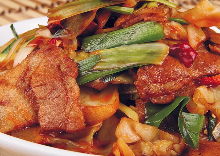 美食回锅肉片