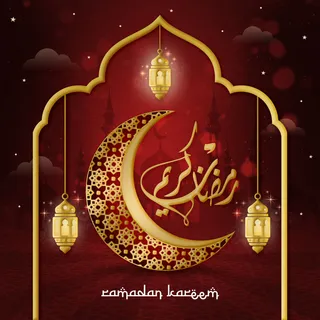 设计红色社交媒体背景