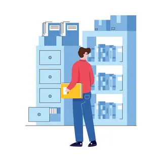 扁平化人物场景办公互联网等距ai矢量设计网页海报UI素材插画