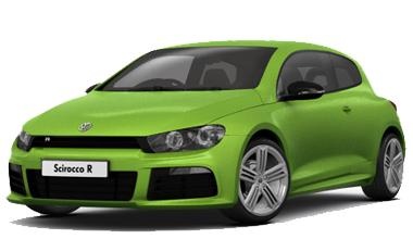 绿色大众Scirocco PNG汽车图片免抠(380x220)