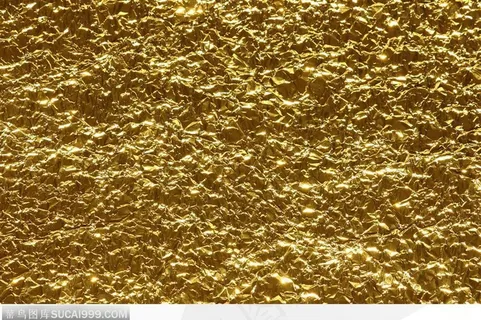 褶皱布纹-金色的褶皱纹理 褶皱布纹-金色的褶皱纹理