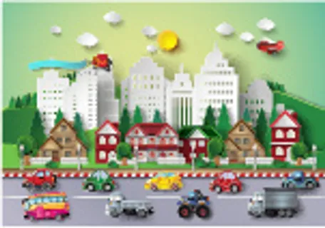 C4d插画 浮雕插画 卡通插画 背景插画