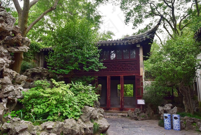 旅游景点里的古代建筑