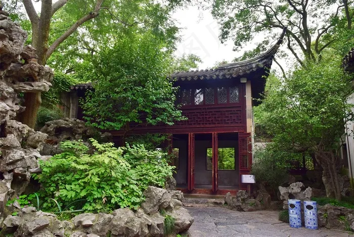 旅游景点里的古代建筑