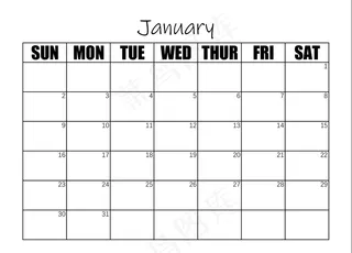 2022日历日志记录简约