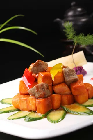 法国鹅肝焗鲍菇 (1)