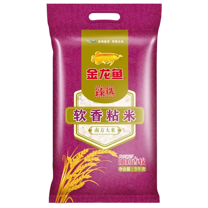 金龙鱼软香粘米5千克超市商品白底图免抠实物摄影png格式图片透明底