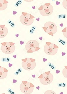 可爱小猪头 爱心