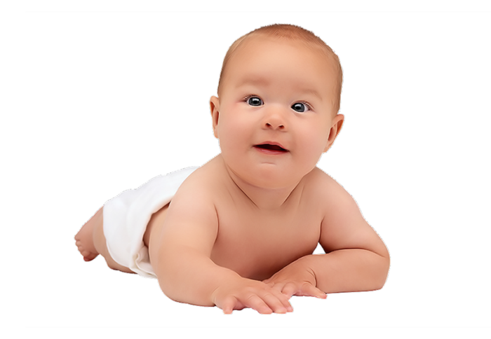 可爱孩子抬头
