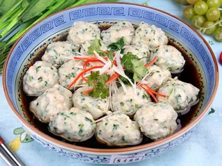 44  清蒸韭菜丸子-正定江苏饭店(2006)