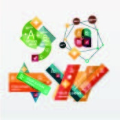 免抠创意字母标签