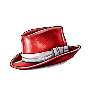 男士帽子插画元素