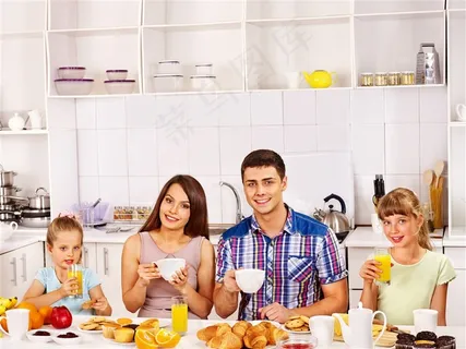 幸福的一家人图片