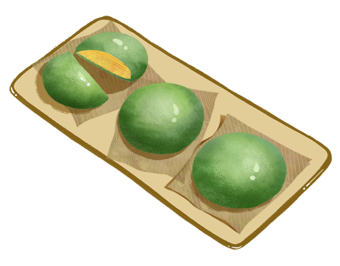 清明节海报设计插图卡通青团素材图片元素png透明背景