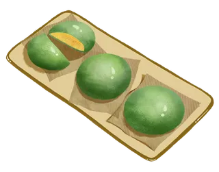 清明节海报设计插图卡通青团素材图片元素png透明背景