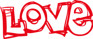 线条描绘情人节