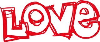 线条描绘情人节