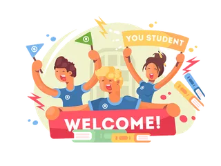 欢迎卡通标题招生少儿兴趣班