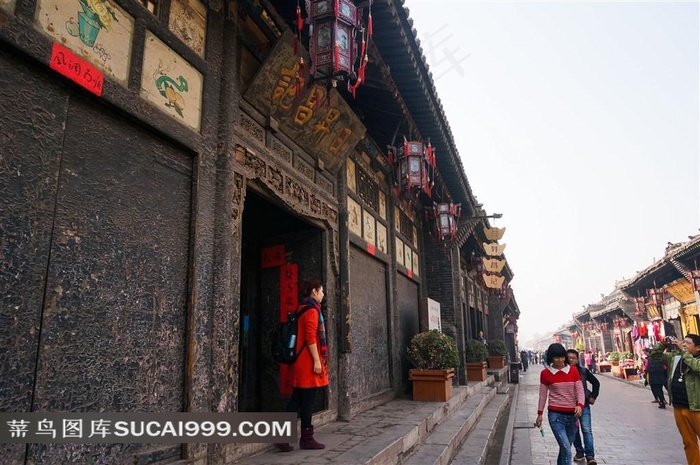平遥古镇旅游景区古建筑商铺