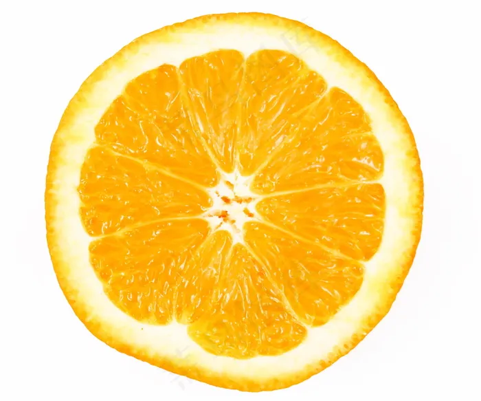 黄色橘子切片图片