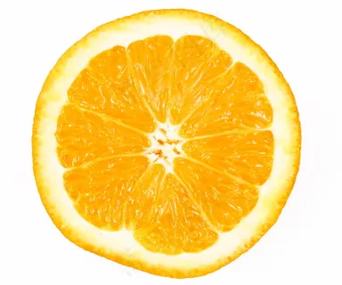 黄色橘子切片图片