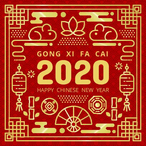 中国风新年图案花纹底纹边框祥云元素2022虎年海报AI矢量设计素材