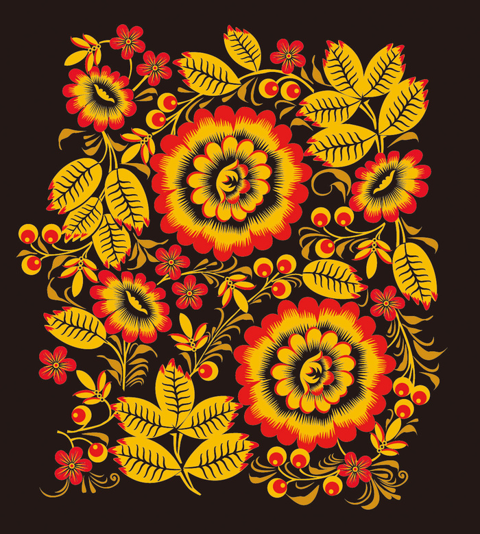 中式传统花朵纹样