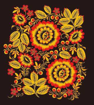 中式传统花朵纹样