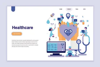 2.5D扁平化卡通商务办公科技感UI网页banner设计AI矢量EPS素材