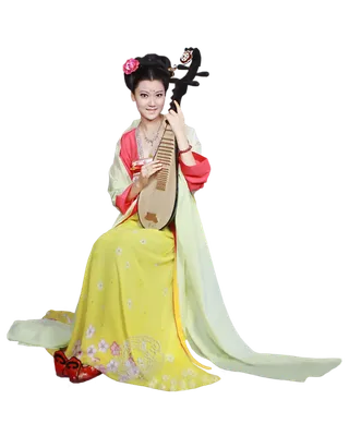 15 (3)免抠元素 免抠摄影 美女 人物 服装 古风 演奏