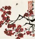 齐白石中国画红梅图