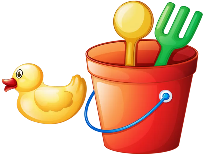 小孩玩具桶铲子小黄鸭