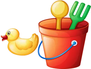 小孩玩具桶铲子小黄鸭