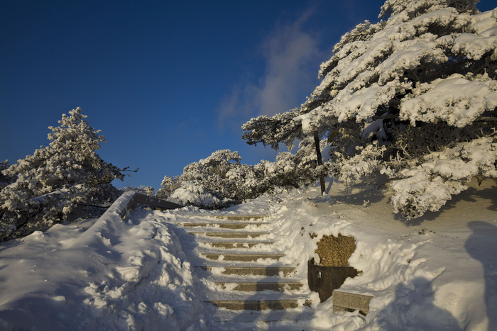 安徽雪后黄山风景图片-第5张