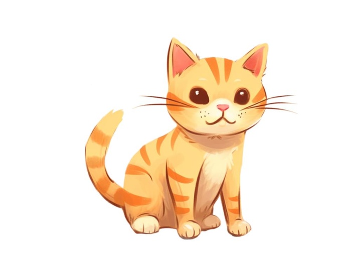 小猫动物元素插画(1264x944)