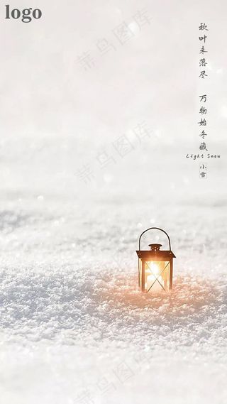 中国传统节气小雪海报