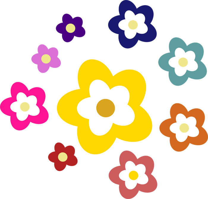 花朵卡通简笔素材