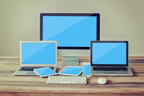 电脑样机 多设备 办公场景 电脑手机模型样机 mac 苹果电脑 (8)