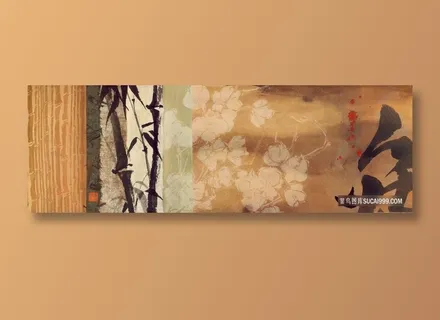 复古花纹时尚艺术插画