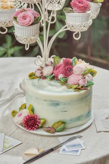 王森韩式山茶花裱花 王森韩式山茶花裱花