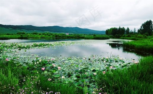 唯美镜泊湖景色