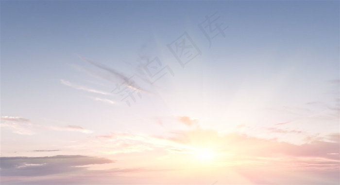 阳光和云朵图片